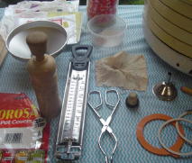 Basic preserving equipment for jam making