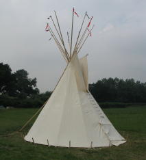 The famous tipi (not a wigwam):