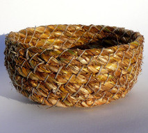 coiled basket - grass