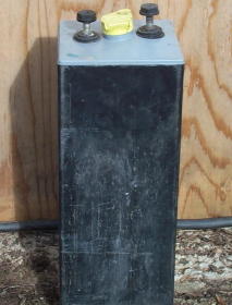 A single 2-volt, lead-acid traction cell