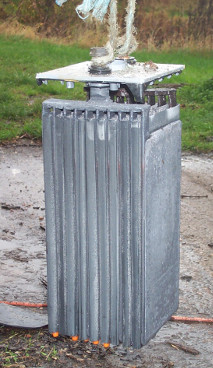 Exposing the elements of a lead-acid battery