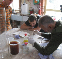 titrating the oil to calculate the amount of catalyst to use