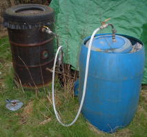 Small experimental biogas digester at Redfield.