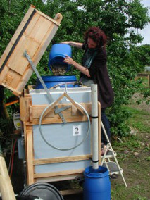 Adding cooked food waste to a small-scale digester