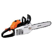 A small Stihl petrol chainsaw