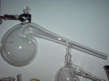 A retort - old-style 'alchemical' distillation equipment,