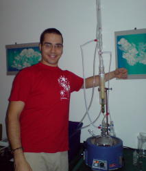 Fractional distillation of ylang ylang e