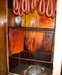 Bratwurst rings after smoking