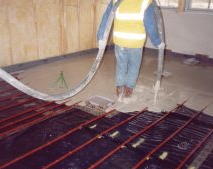 ground source heat pumps produce low-level heat that is ideal for underfloor heating