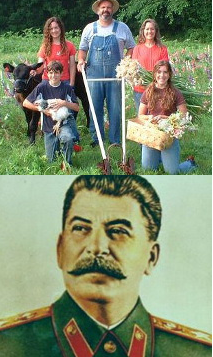 Small & free vs big & totalitarian.