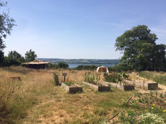 Roundhouse under construction at The Community Farm