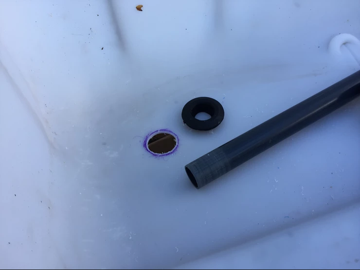 Standpipe in the DIY aquaponics greenhouse