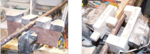 Sticks can be straightened using jigs or a clamp
