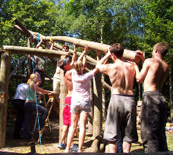 Low-impact building projects can often involve volunteers building2