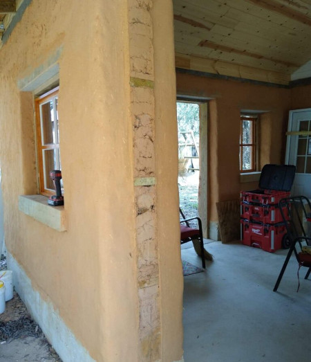 windows in cob walls