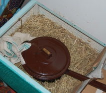 A real haybox with actual hay also works a treat for retained heat cooking A real haybox with actual hay also works a treat for retained heat cooking