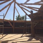 Reciprocal roof at The Community Farm roundhouse