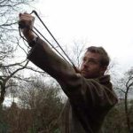 Andrew Price demonstrates how to use a catapult as a humane hunting tool